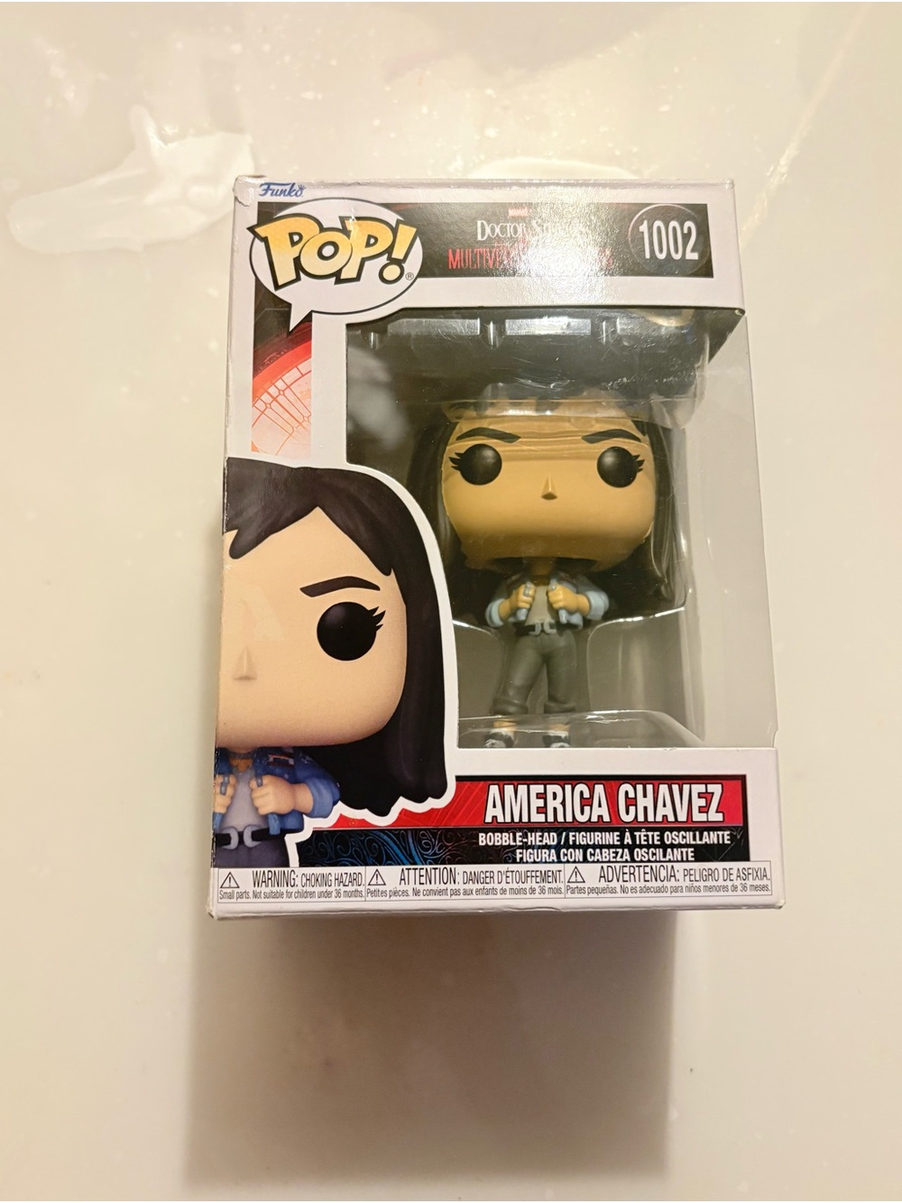 Funko America Chavez Pop! Vinyl Figure #1002 - White, Black, Tan